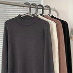 Ribbed Mock-Neck Sweater — detail
