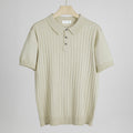 Ribbed Knit Polo