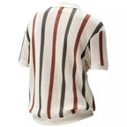 Open-Knit Stripe Polo — detail