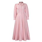 Puff-Sleeve Shirt Dress