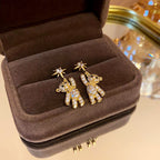 Floral Faux-Pearl Earrings