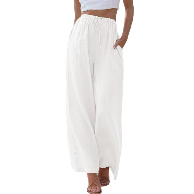 Drawstring Palazzo Pants