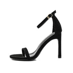 Ankle-Strap Stiletto Sandals — still life