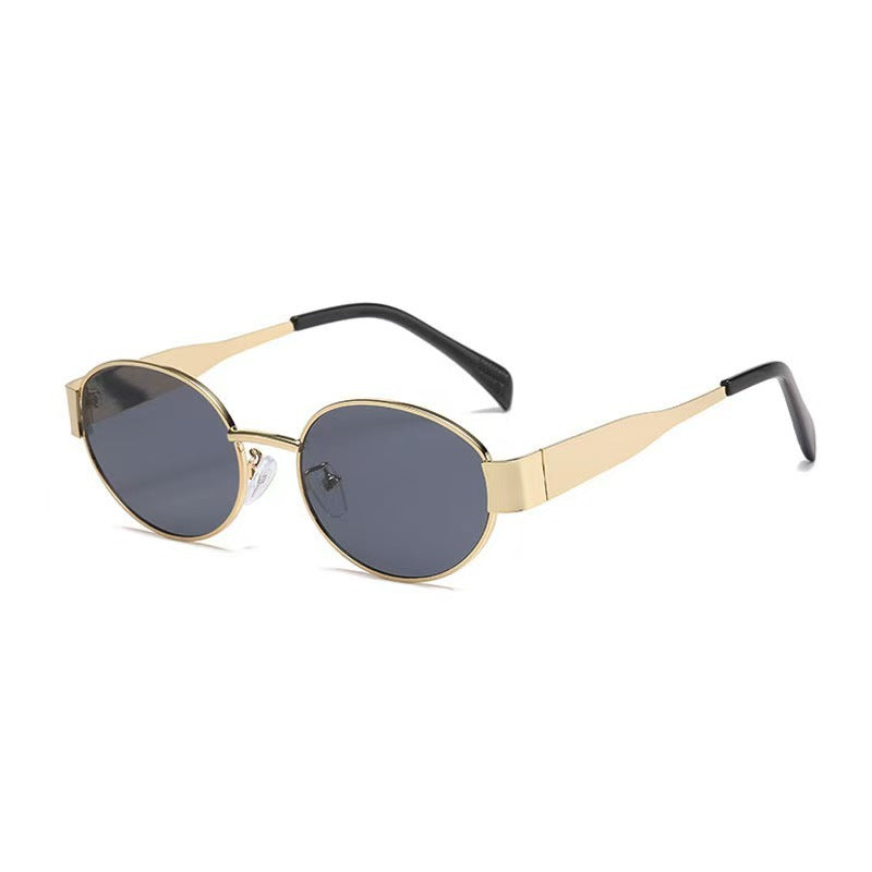 Rimless Oval Metal Sunglasses