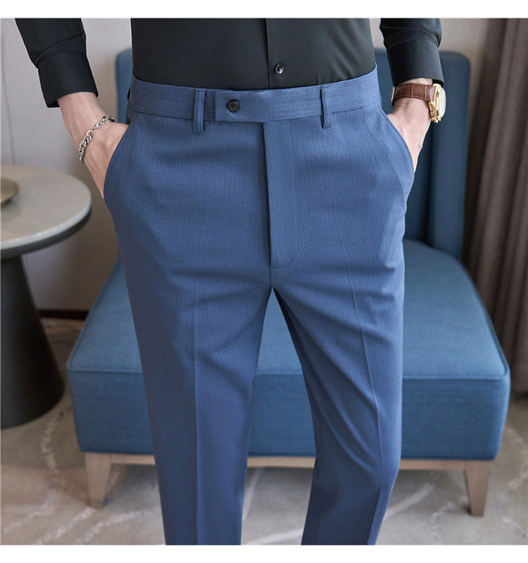 Tailored Pinstripe Trousers — detail