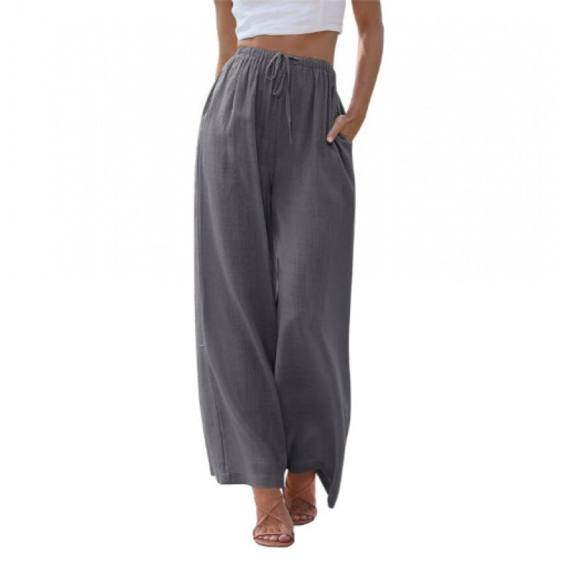 Drawstring Palazzo Pants