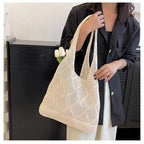 Openwork Knit Beach Tote