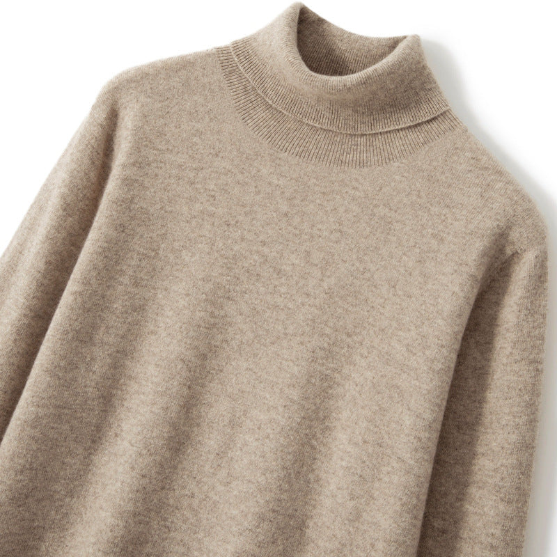 Pure Wool Mock-Neck Sweater