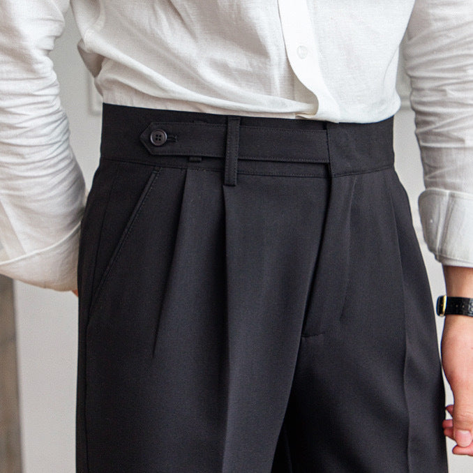 Belted Cropped Trousers