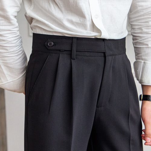 Belted Cropped Trousers