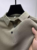 Waffle-Knit Polo