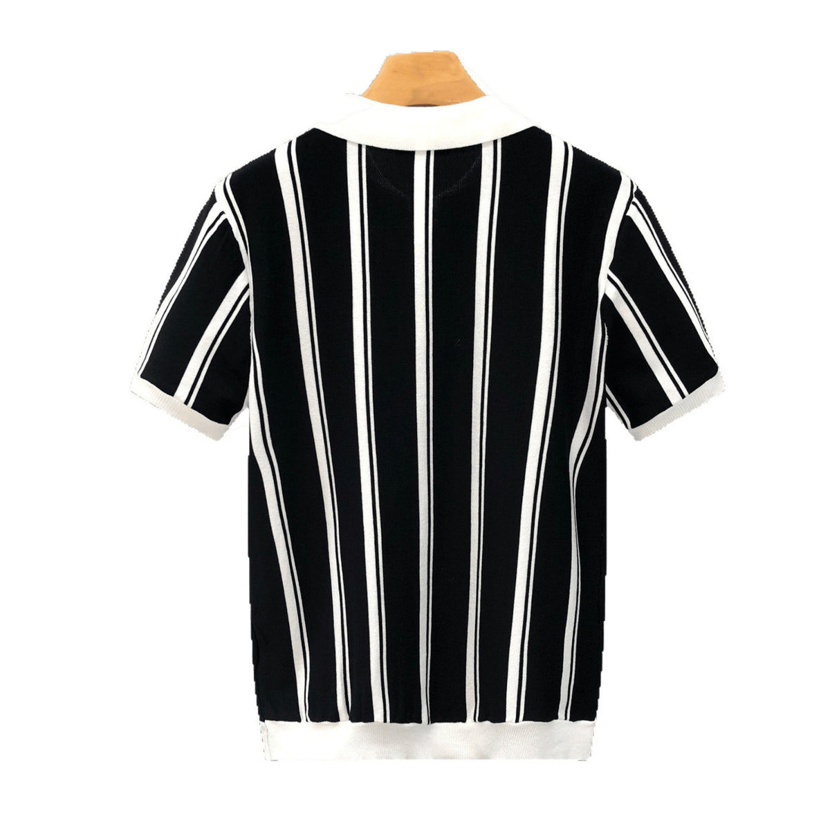 Zip Stripe Polo
