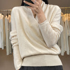 Women's V-Neck Wool Sweater