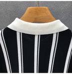 Zip Stripe Polo — detail