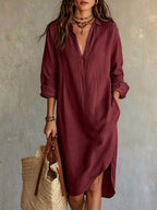 Linen Shirt Dress