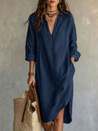 Linen Shirt Dress