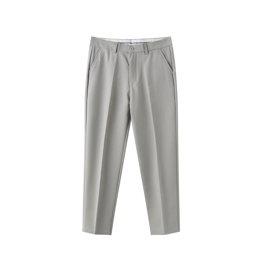 Cropped Pleated Trousers