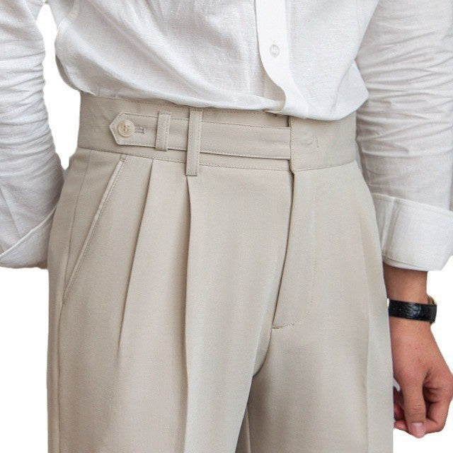 Belted Cropped Trousers
