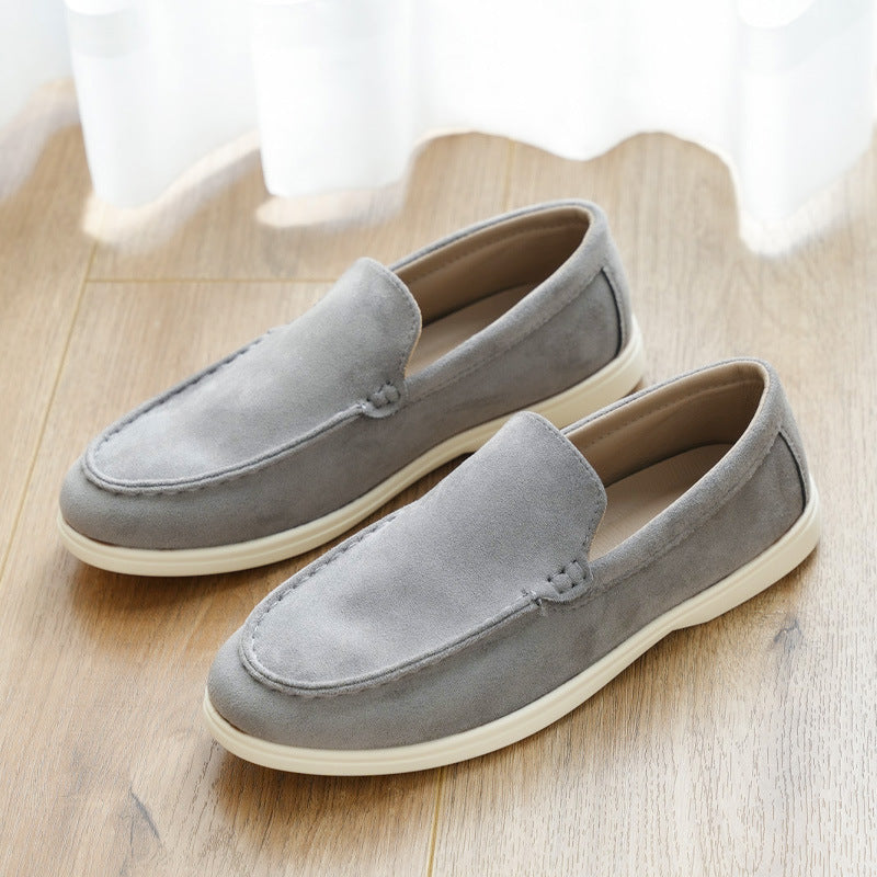 Soft Suede Slip-On Loafers