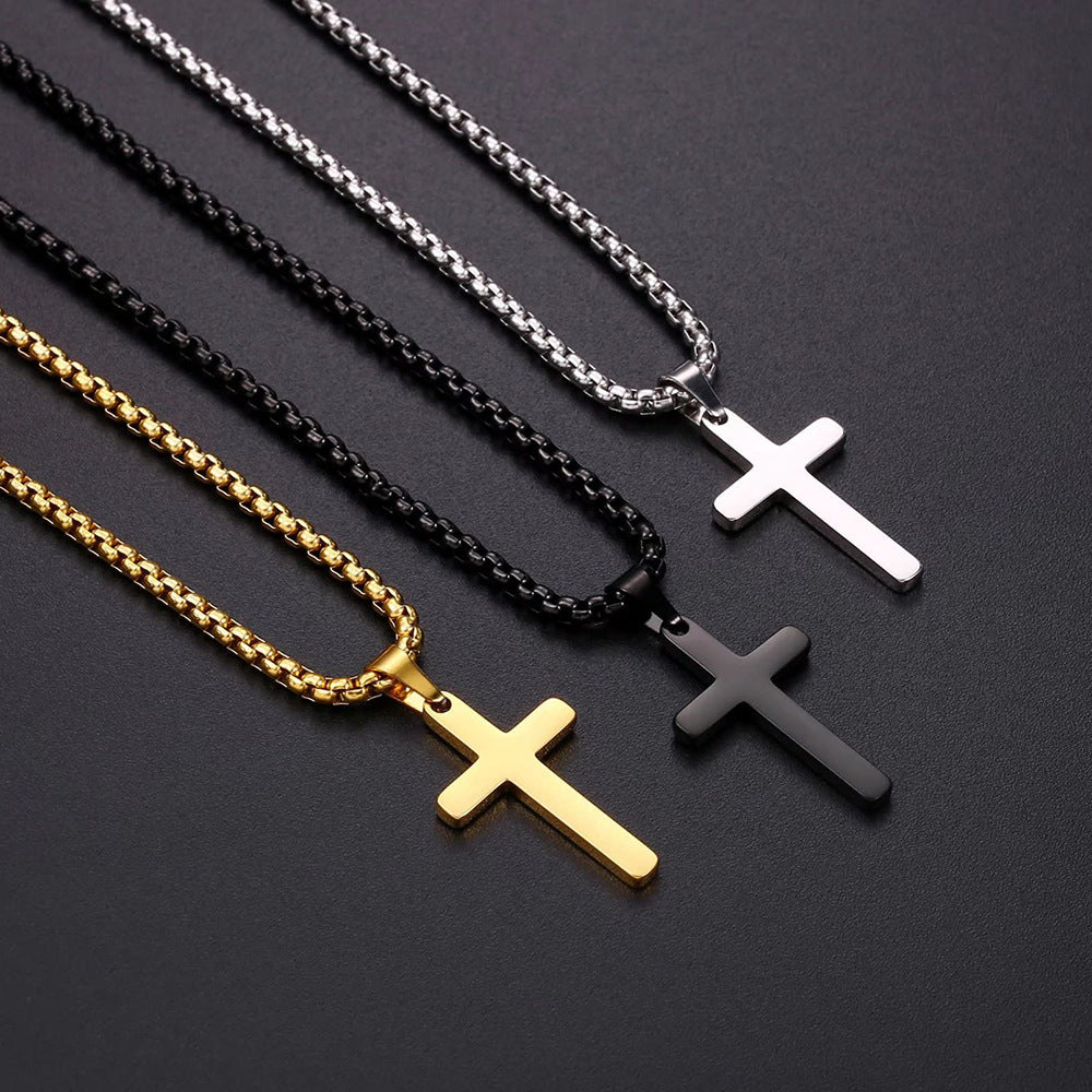 Cross Pendant Chain Necklace