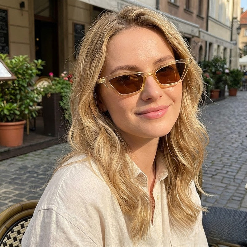 Narrow Cat-Eye Sunglasses