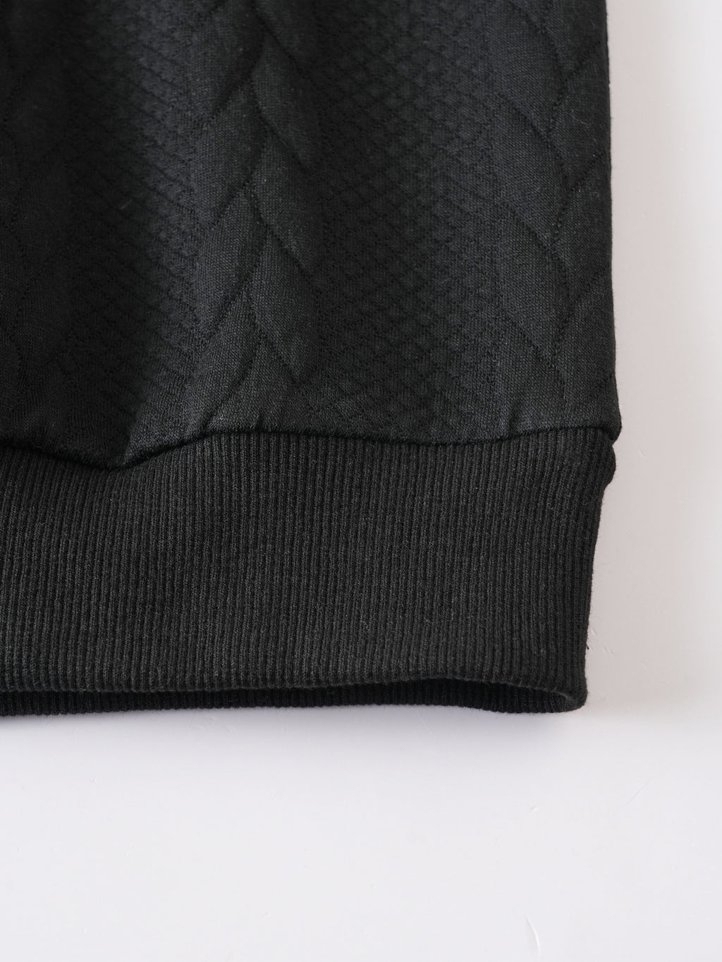 Textured Quarter-Zip Sweater — detail