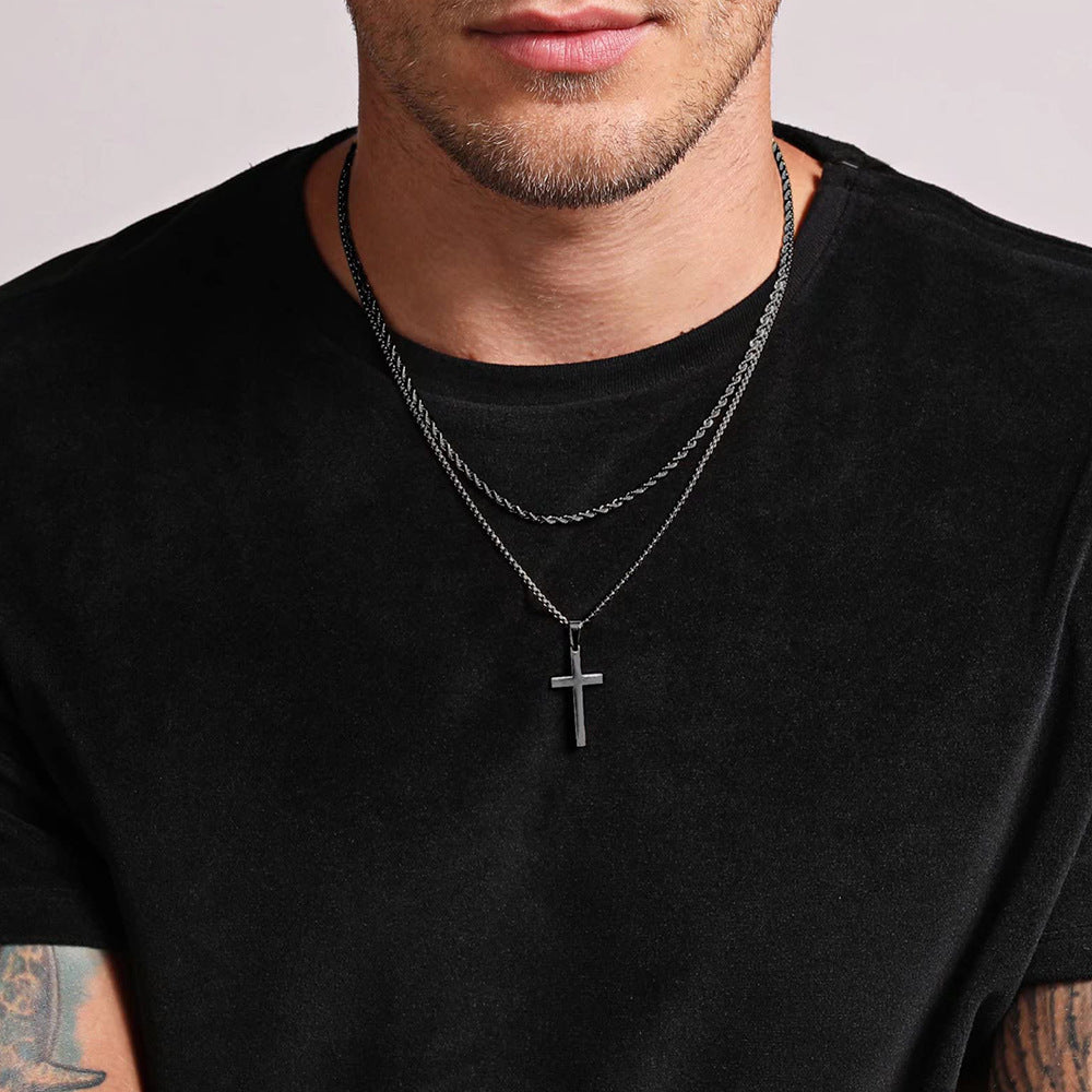 Cross Pendant Chain Necklace