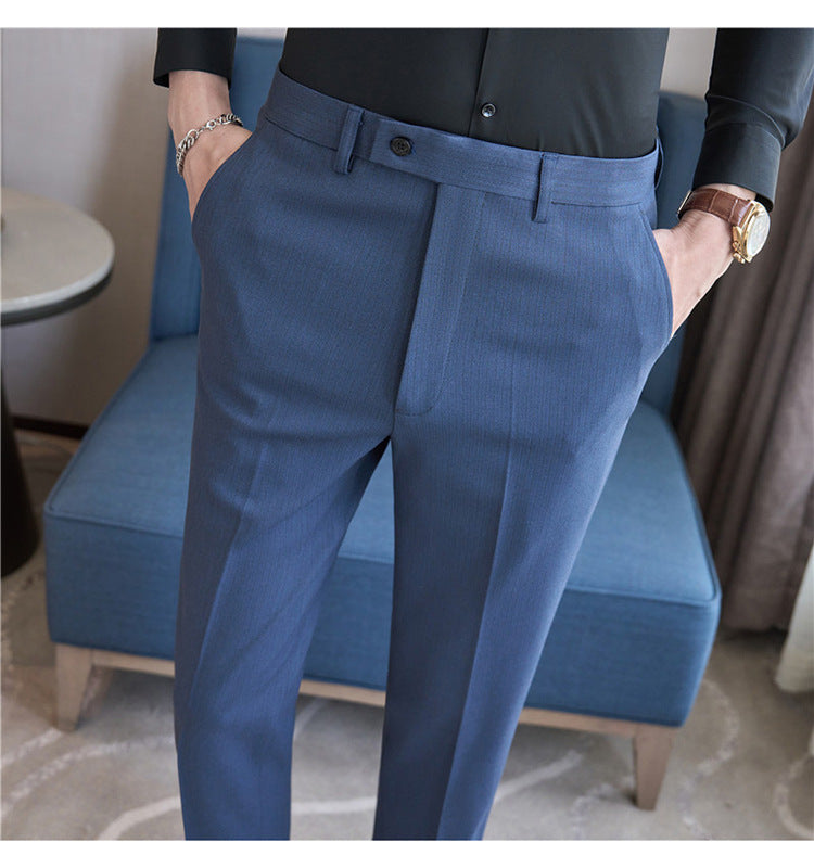 Tailored Pinstripe Trousers — detail