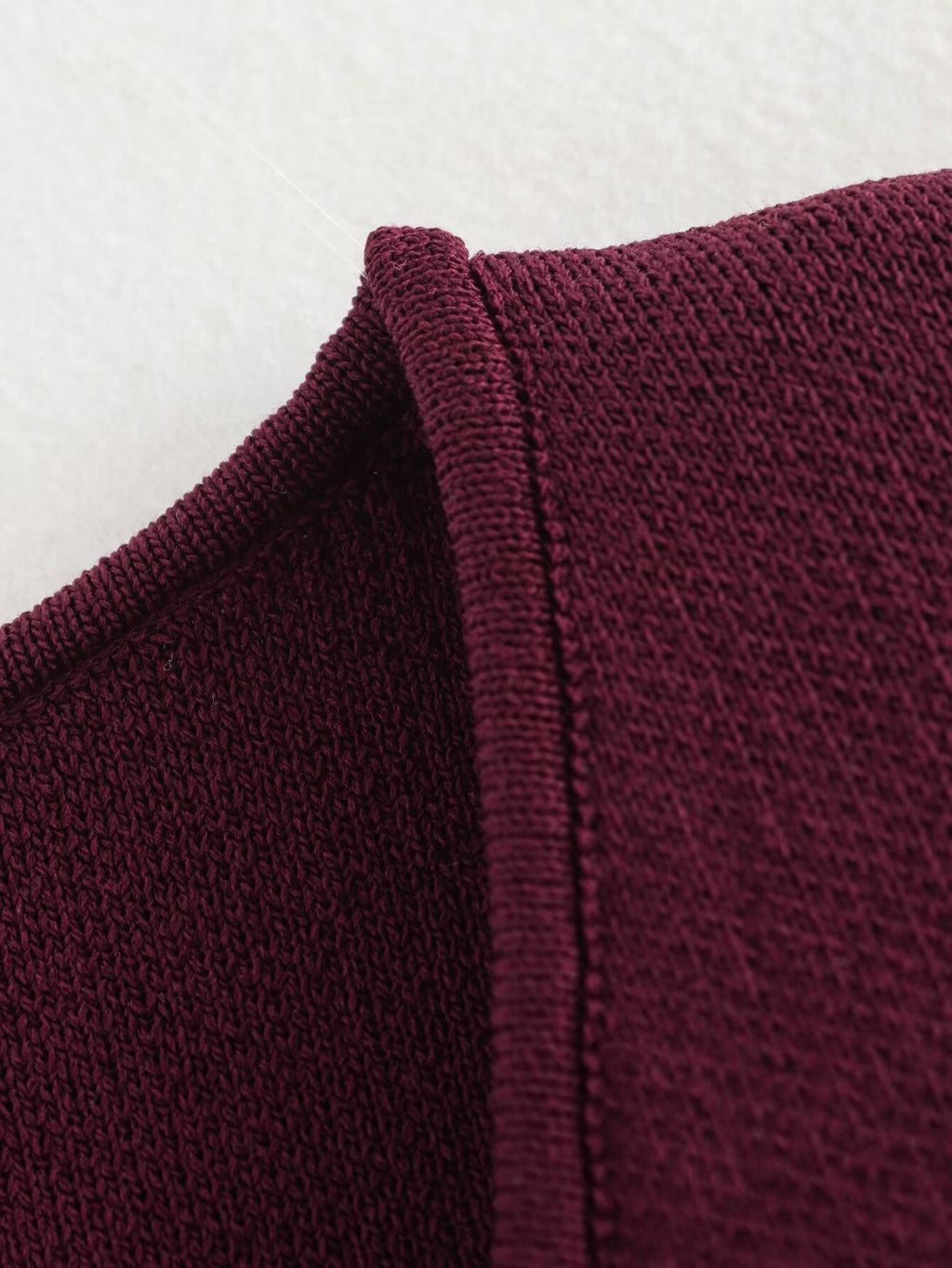 Two-Button Knit Vest — detail