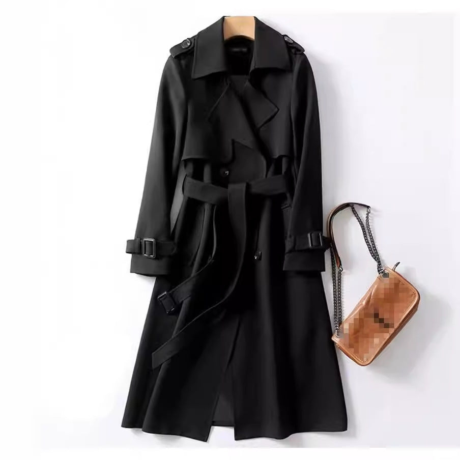 Double-Breasted Belted Trench