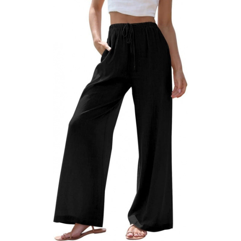 Drawstring Palazzo Pants