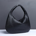 Woven Crescent Hobo Bag