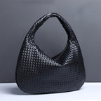 Woven Crescent Hobo Bag