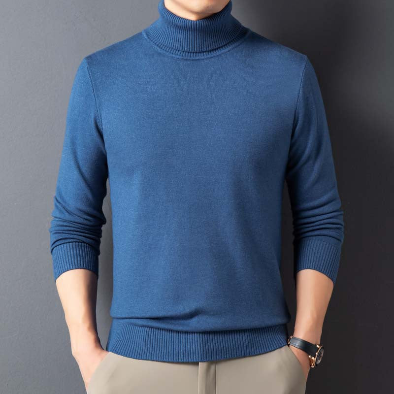 Wool-Blend Turtleneck Sweater — detail