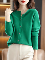 Womens Wool Knit Cardigan