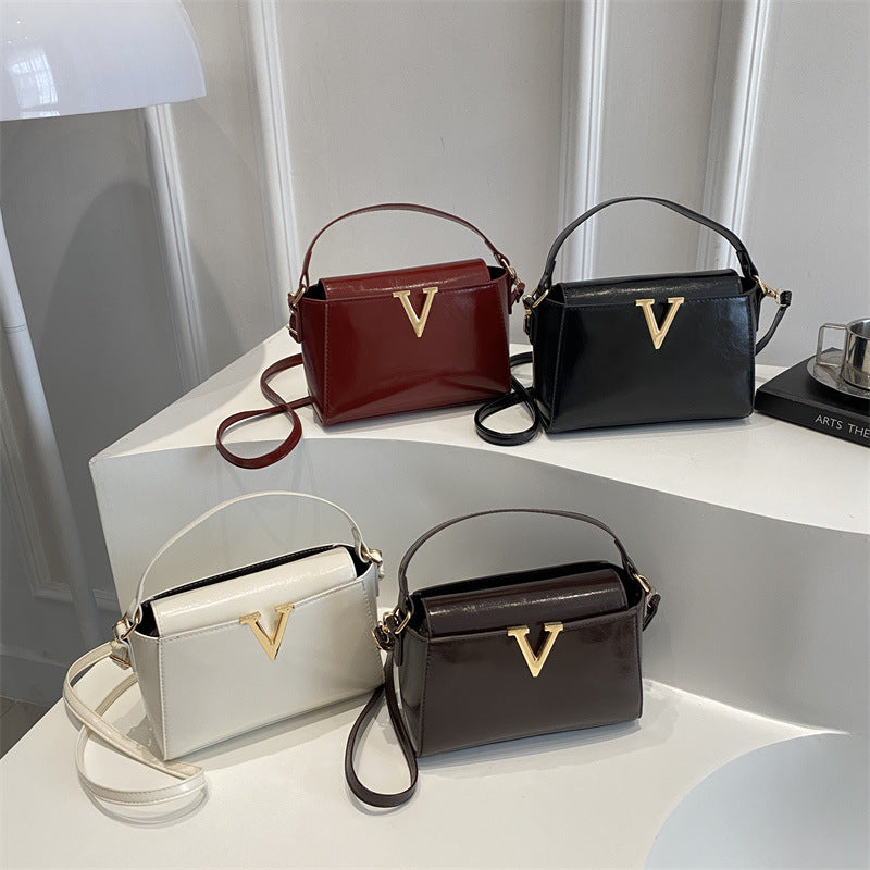 Boxy Top-Handle Crossbody Bag