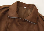 Storm-Collar Bomber Jacket — detail