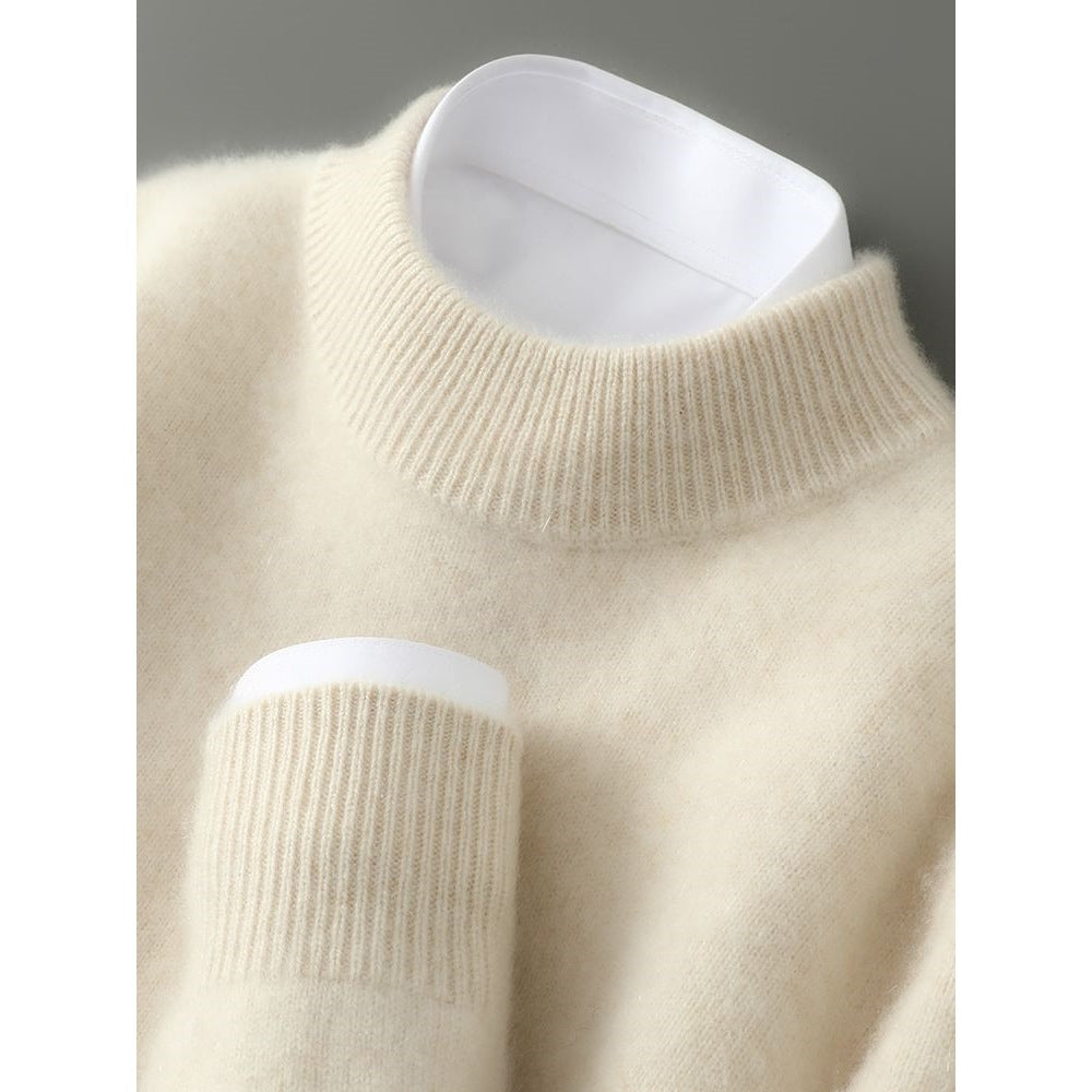 Brushed Mock-Neck Sweater