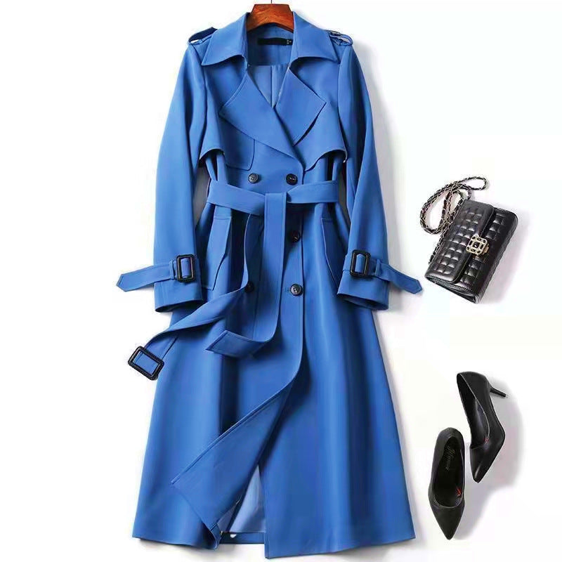 Double-Breasted Belted Trench