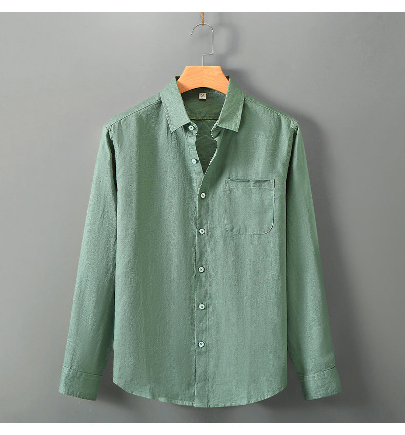 Linen Pocket Shirt — detail