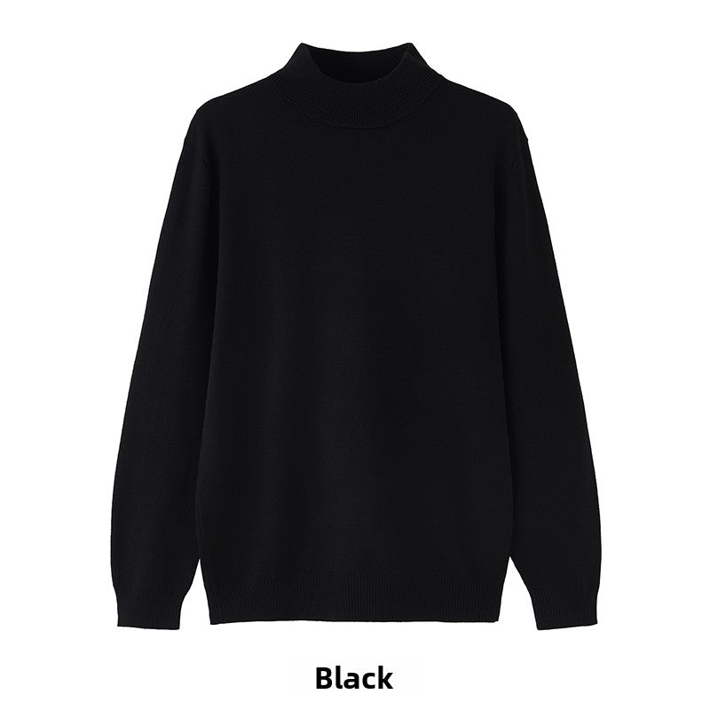 Ribbed Mock-Neck Sweater