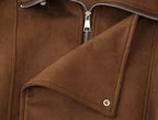 Storm-Collar Bomber Jacket — detail