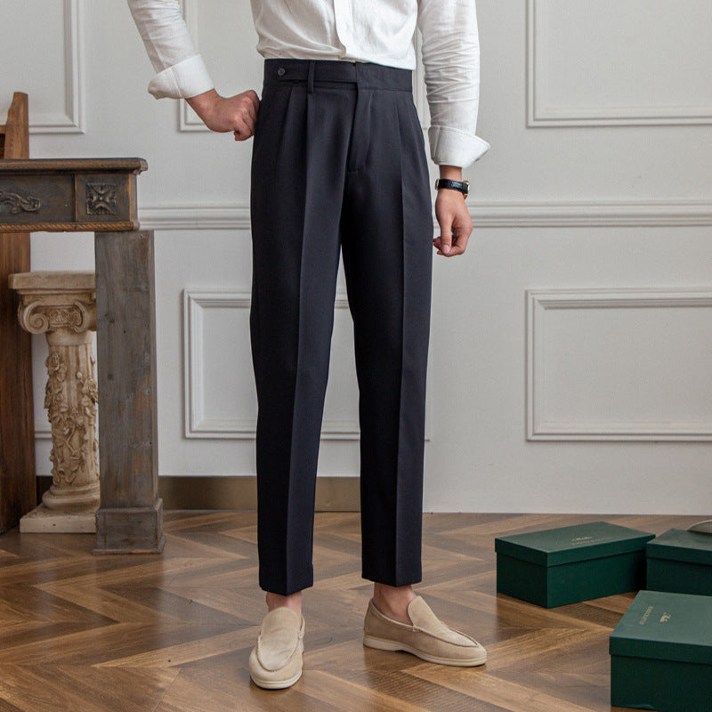 Belted Cropped Trousers