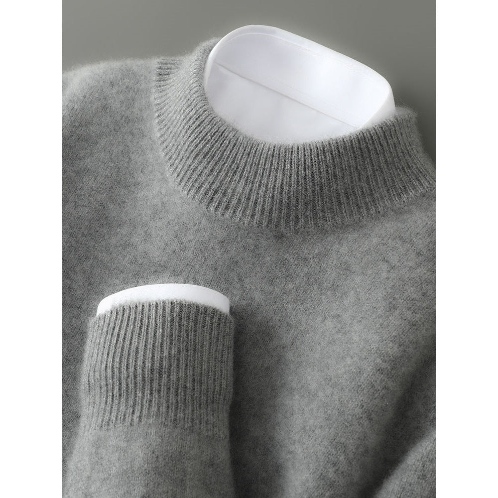 Brushed Mock-Neck Sweater