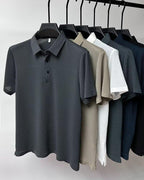 Waffle-Knit Polo — detail