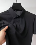 Waffle-Knit Polo — detail