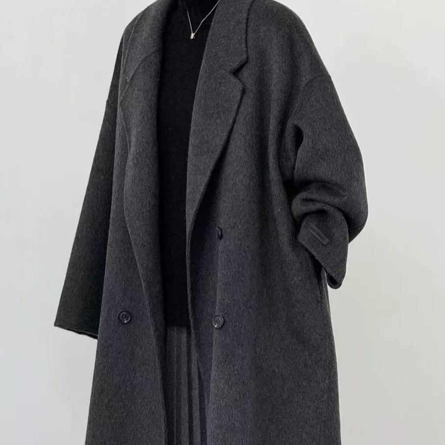 Double-Faced Wool Overcoat — detail