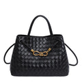 Woven Knot Top-Handle Bag