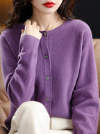 Womens Wool Knit Cardigan