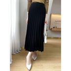 Pure Wool Pleated Midi Skirt
